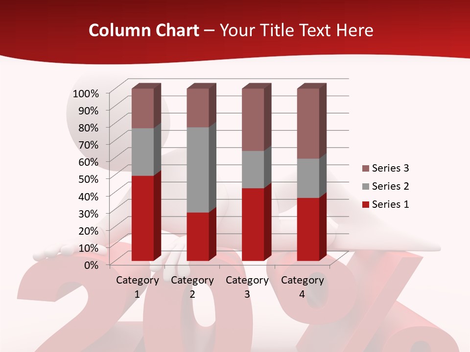 Dibujo Finanzas Por Ciento PowerPoint Template