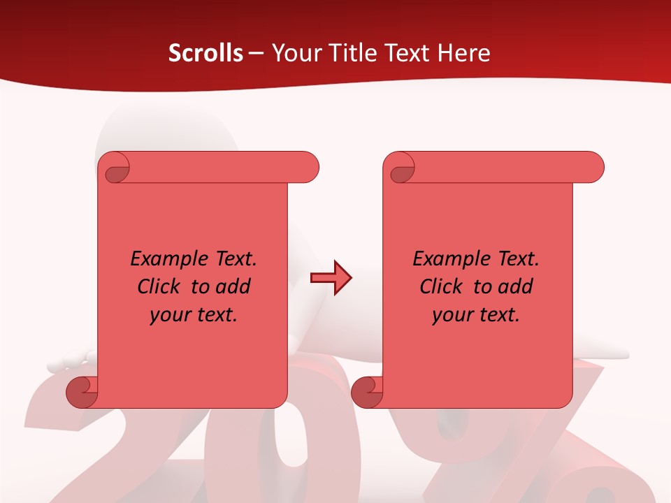 Dibujo Finanzas Por Ciento PowerPoint Template