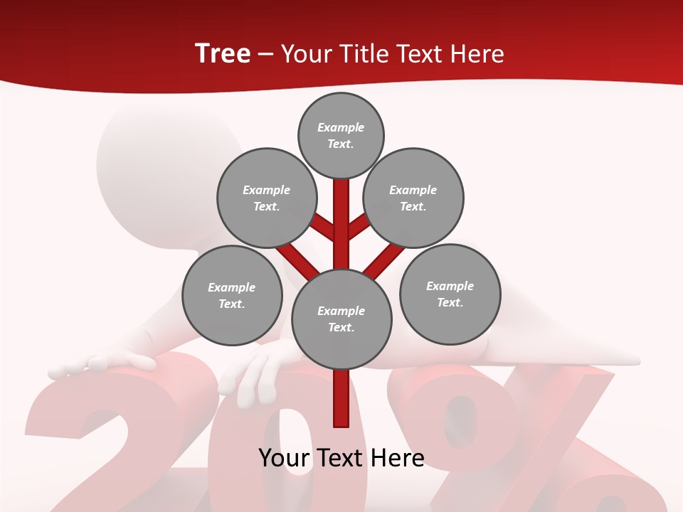 Dibujo Finanzas Por Ciento PowerPoint Template