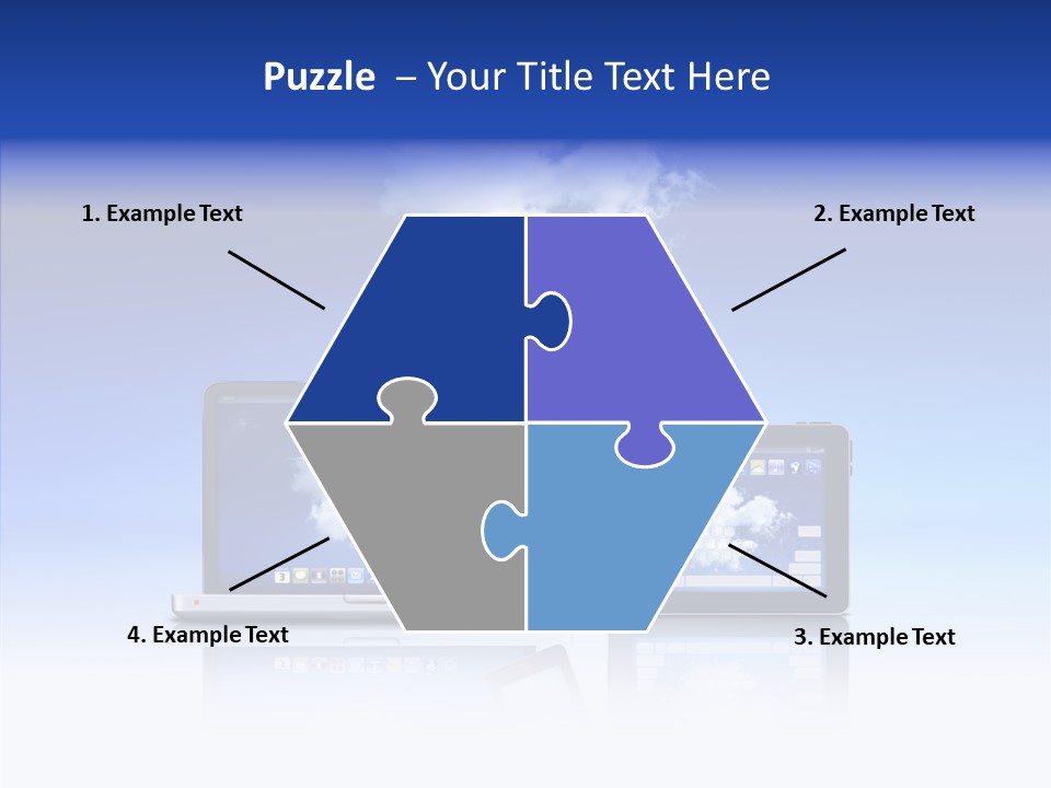 Connexion Notebook Serveur PowerPoint Template