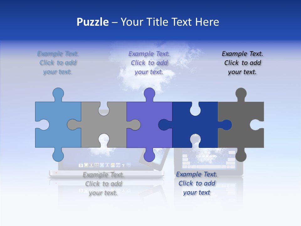 Connexion Notebook Serveur PowerPoint Template