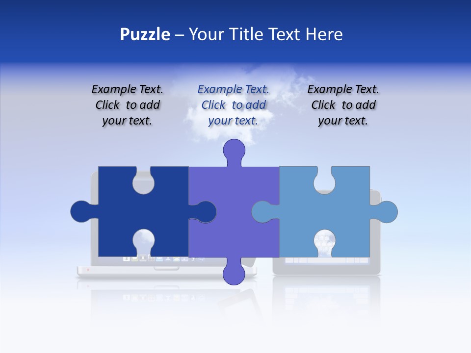 Connexion Notebook Serveur PowerPoint Template