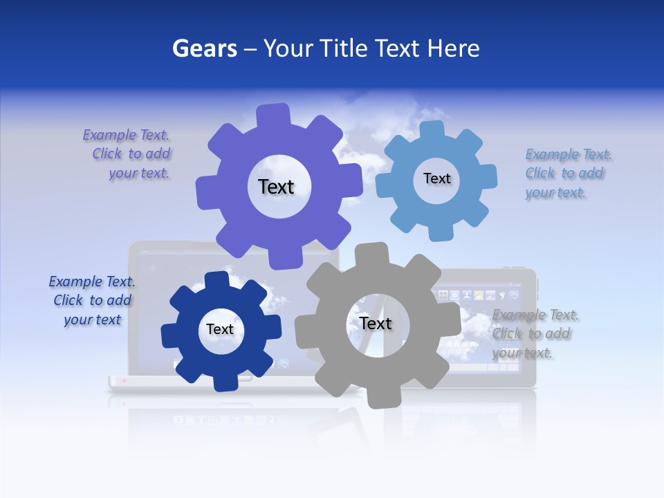 Connexion Notebook Serveur PowerPoint Template