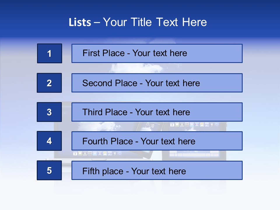 Connexion Notebook Serveur PowerPoint Template