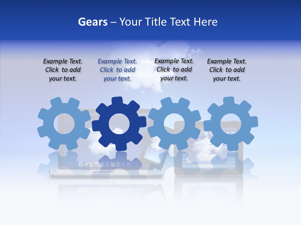 Connexion Notebook Serveur PowerPoint Template