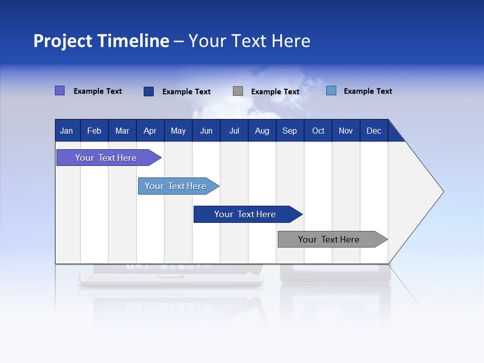Connexion Notebook Serveur PowerPoint Template