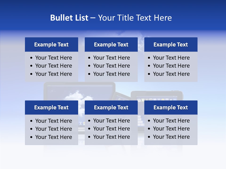 Connexion Notebook Serveur PowerPoint Template