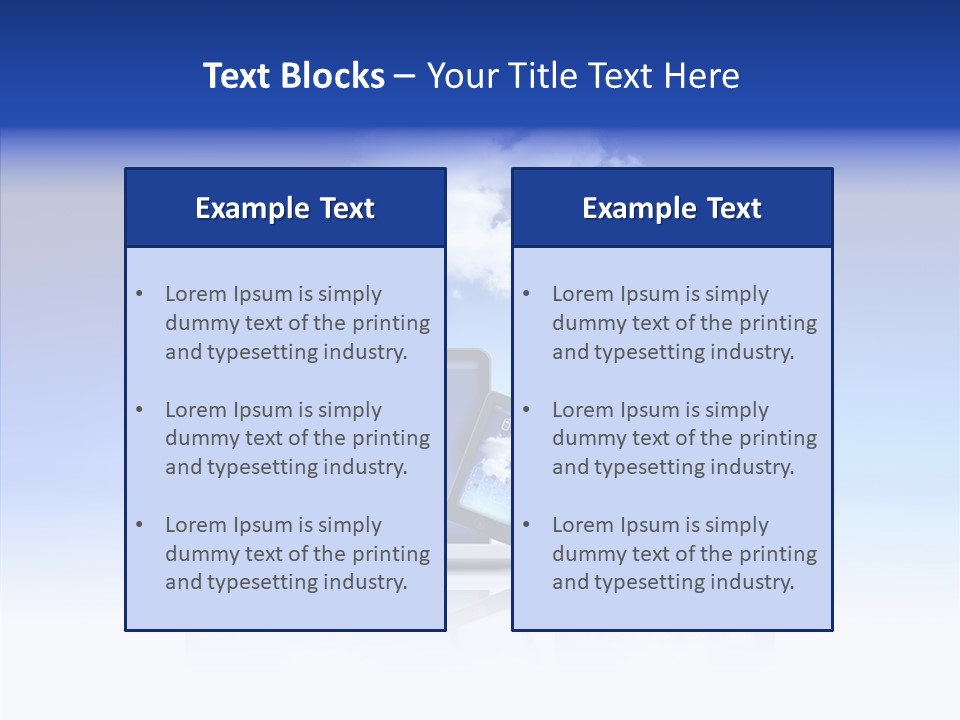 Connexion Notebook Serveur PowerPoint Template