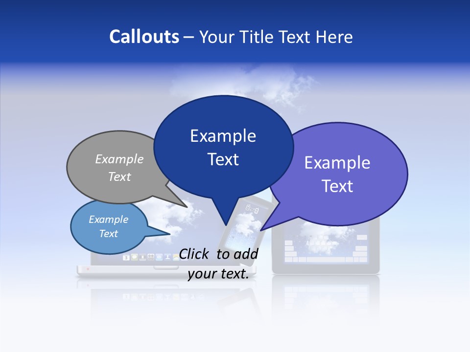 Connexion Notebook Serveur PowerPoint Template