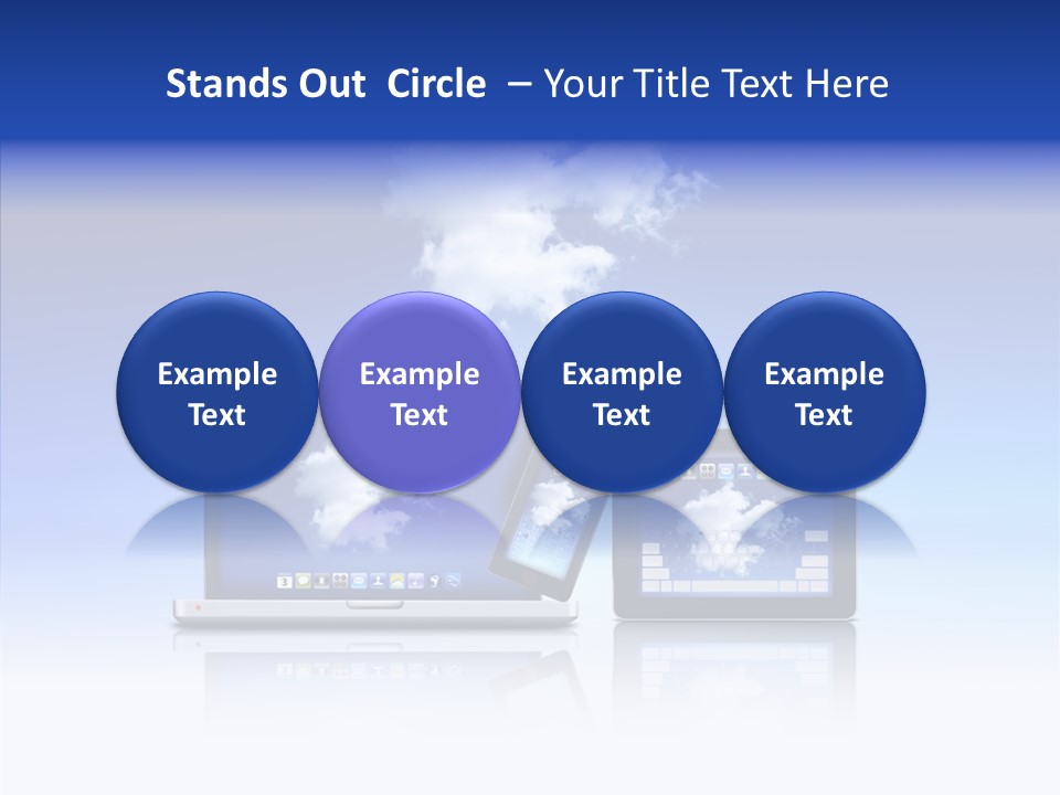 Connexion Notebook Serveur PowerPoint Template