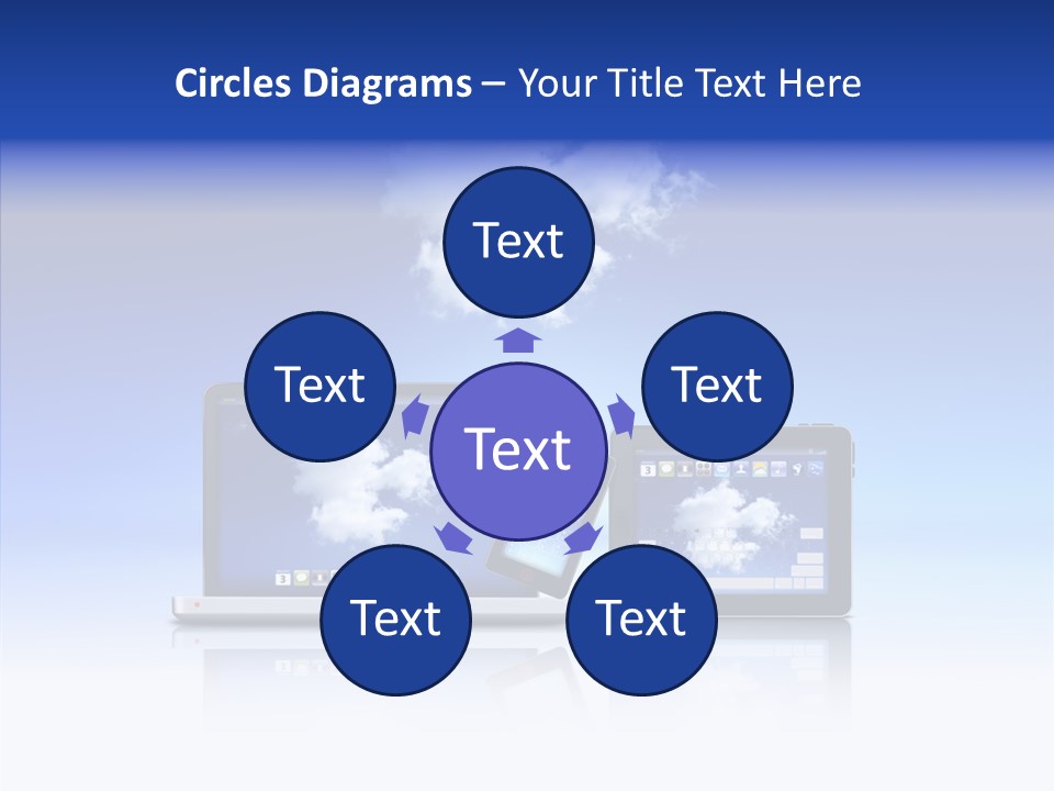 Connexion Notebook Serveur PowerPoint Template