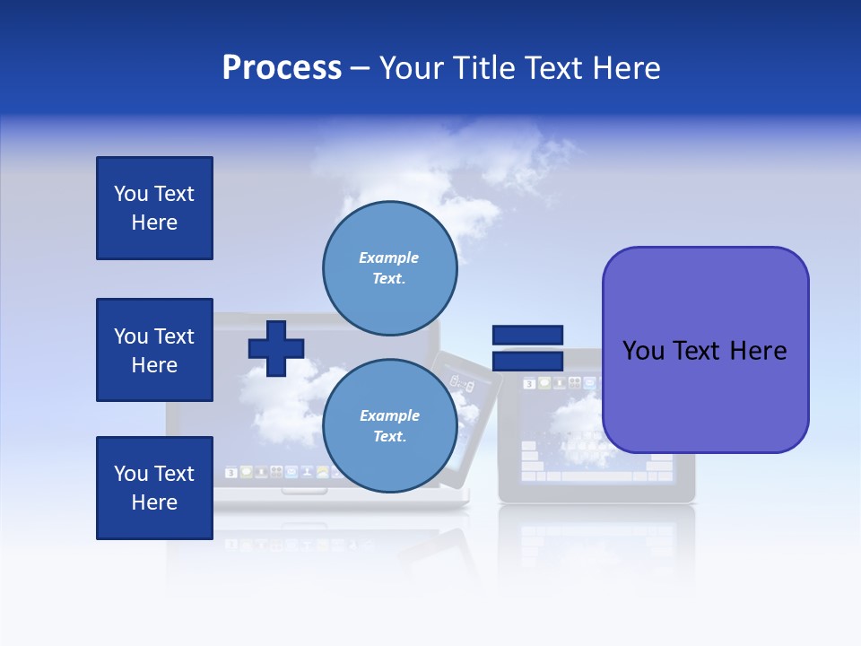 Connexion Notebook Serveur PowerPoint Template
