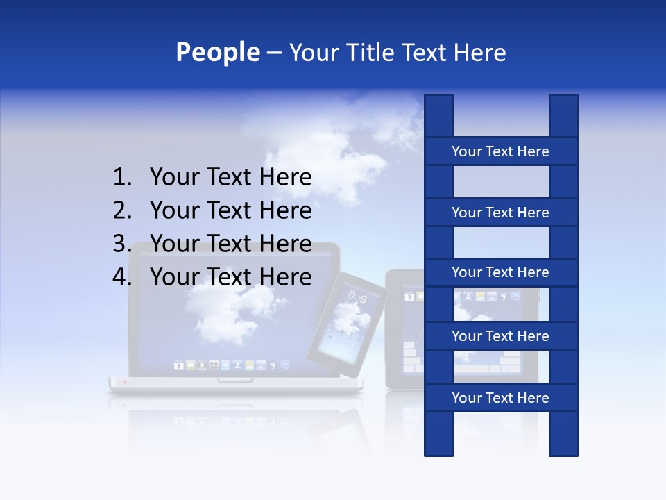 Connexion Notebook Serveur PowerPoint Template
