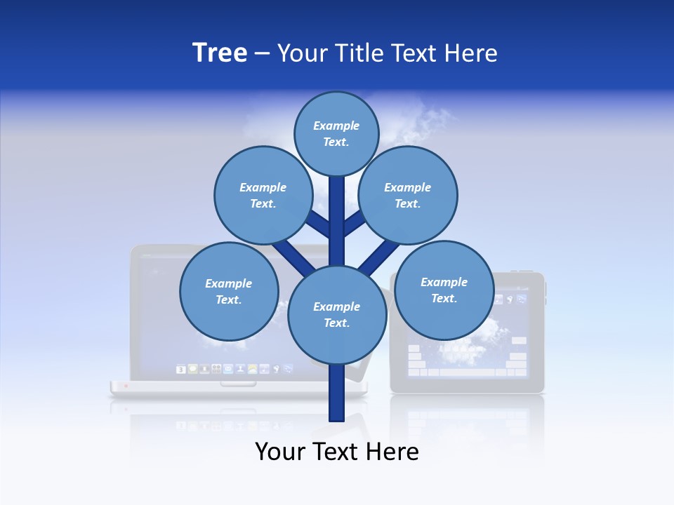 Connexion Notebook Serveur PowerPoint Template