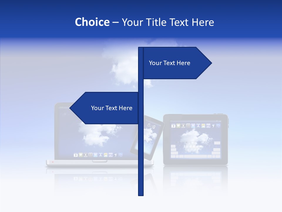 Connexion Notebook Serveur PowerPoint Template
