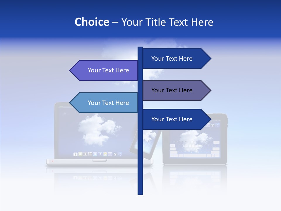 Connexion Notebook Serveur PowerPoint Template