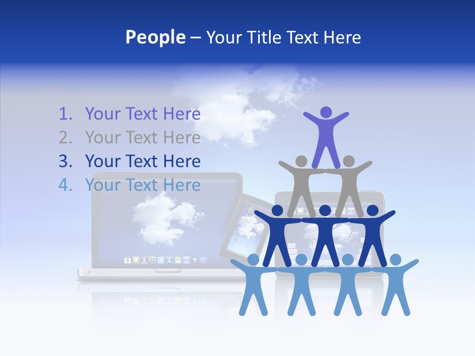 Connexion Notebook Serveur PowerPoint Template