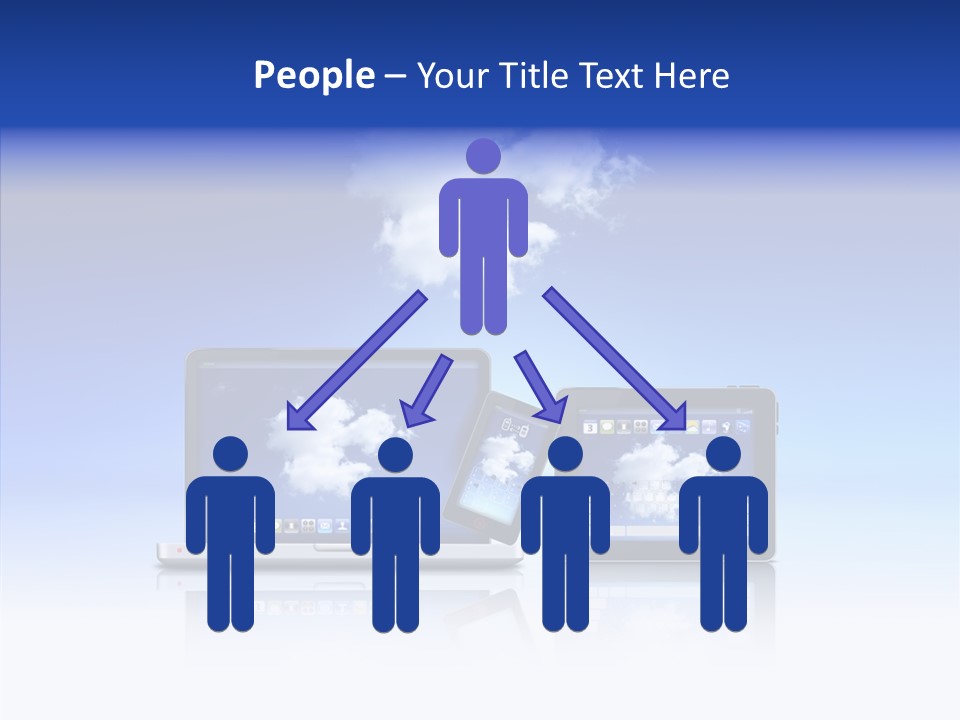 Connexion Notebook Serveur PowerPoint Template