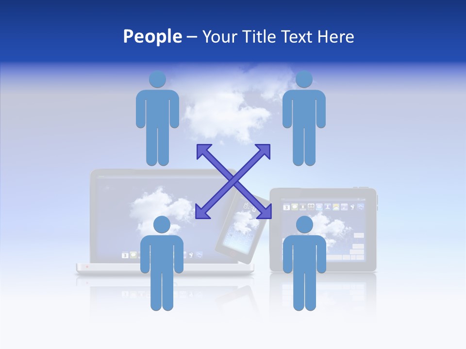 Connexion Notebook Serveur PowerPoint Template