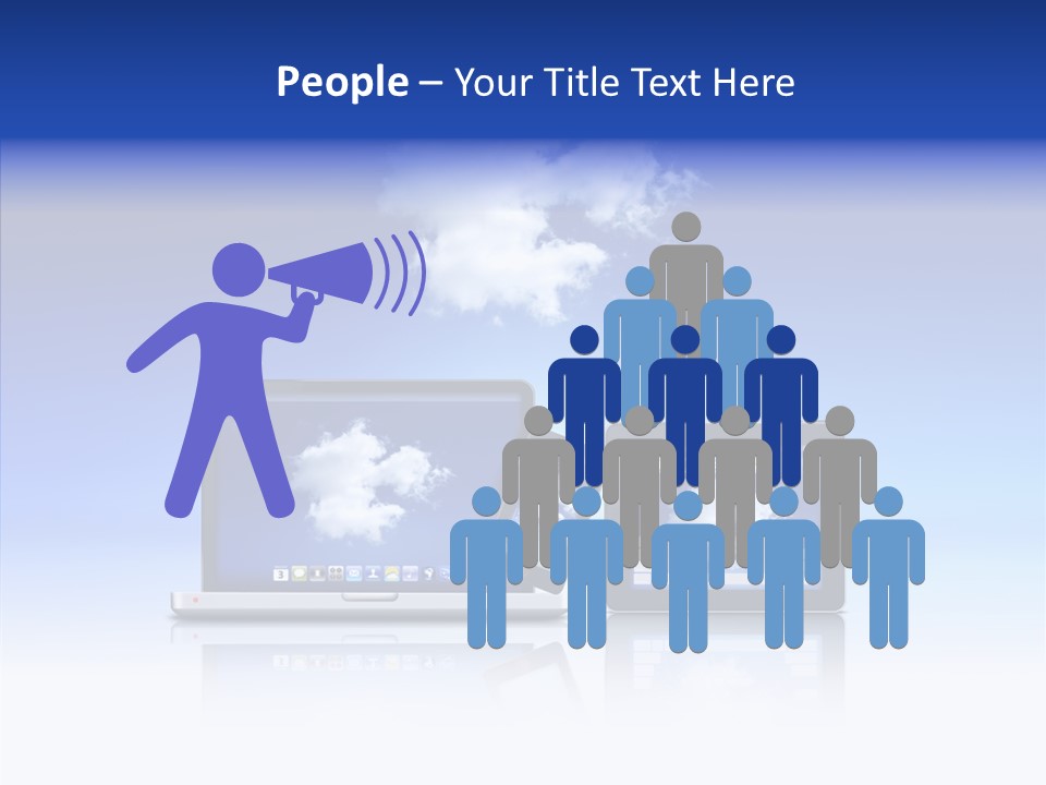 Connexion Notebook Serveur PowerPoint Template