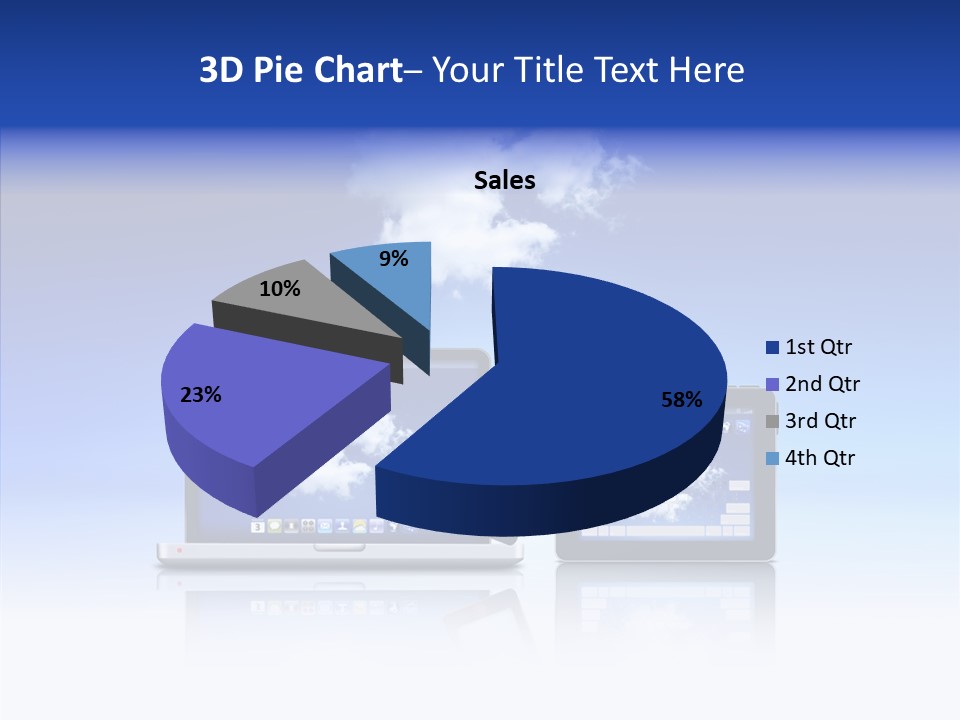 Connexion Notebook Serveur PowerPoint Template