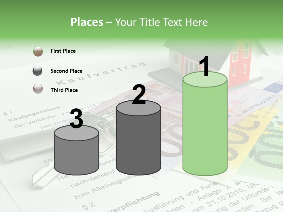 Verkaufen Hauskauf Notar PowerPoint Template