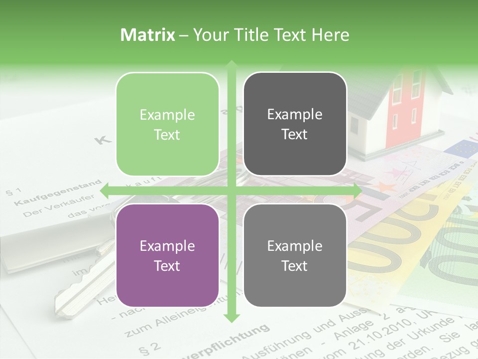 Verkaufen Hauskauf Notar PowerPoint Template