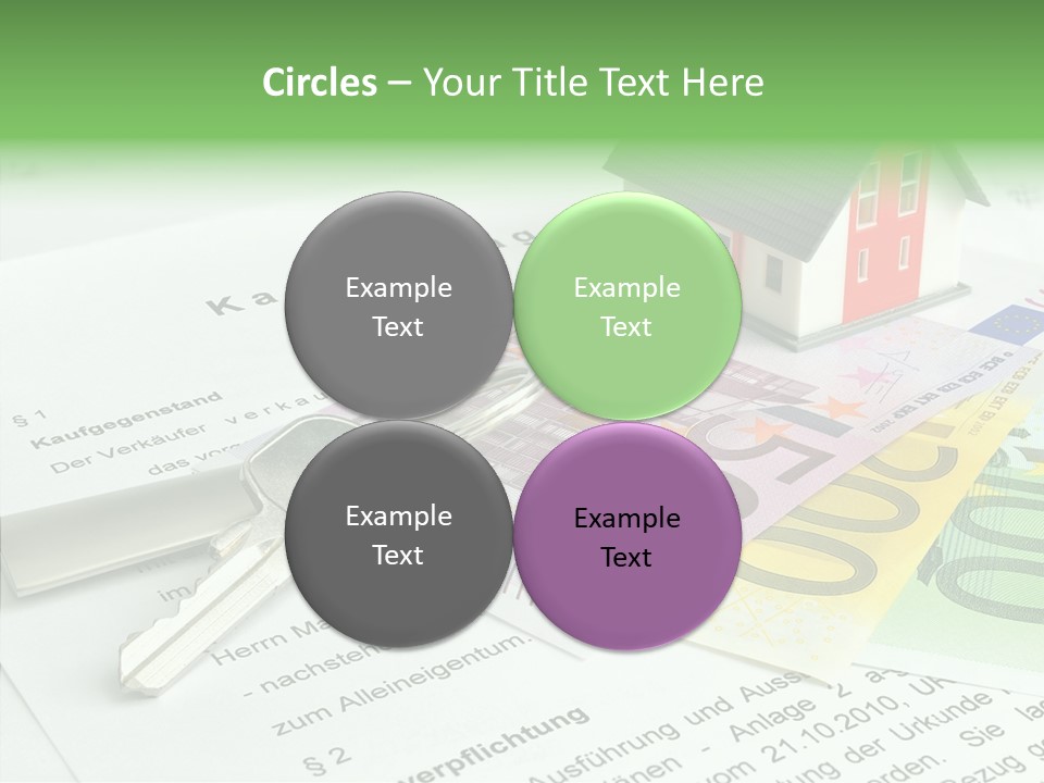 Verkaufen Hauskauf Notar PowerPoint Template