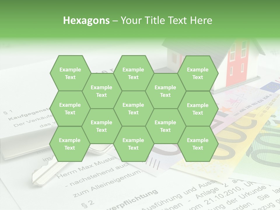 Verkaufen Hauskauf Notar PowerPoint Template