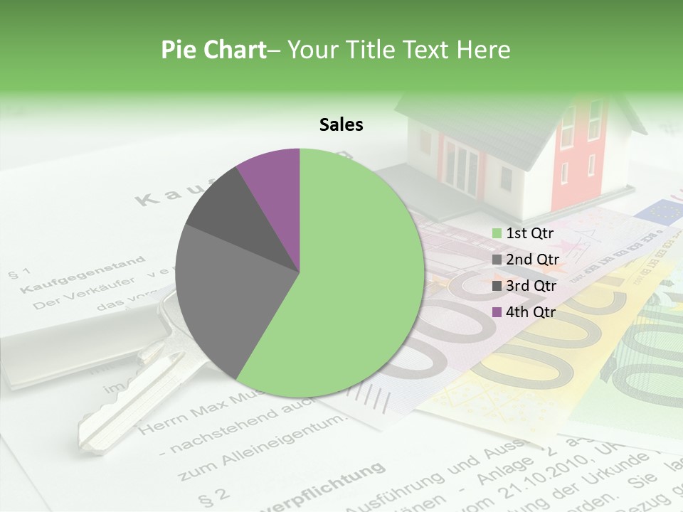 Verkaufen Hauskauf Notar PowerPoint Template