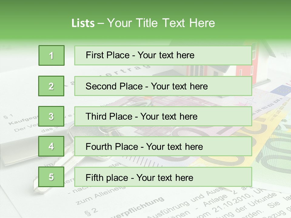 Verkaufen Hauskauf Notar PowerPoint Template