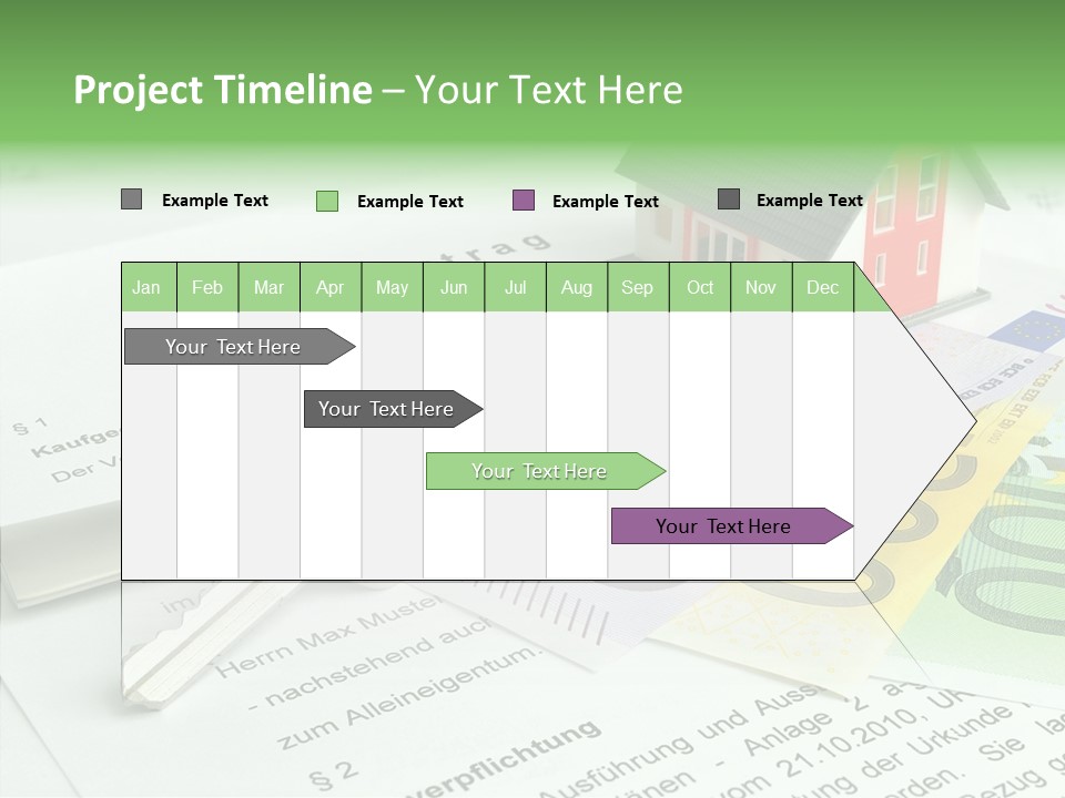 Verkaufen Hauskauf Notar PowerPoint Template