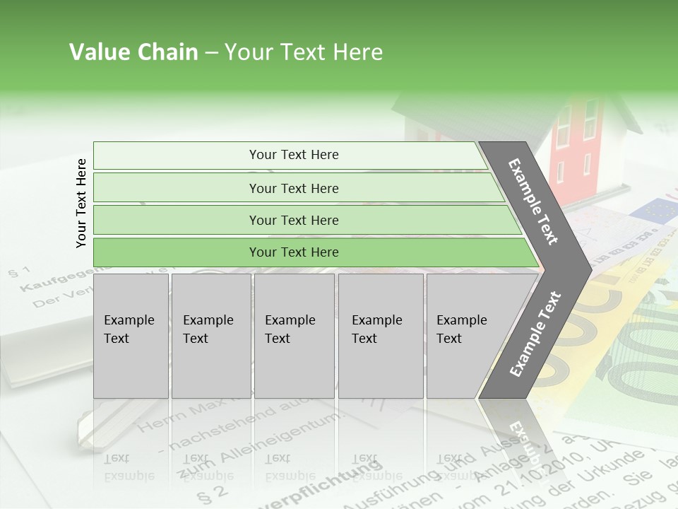 Verkaufen Hauskauf Notar PowerPoint Template