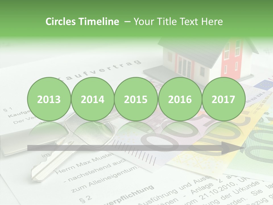 Verkaufen Hauskauf Notar PowerPoint Template