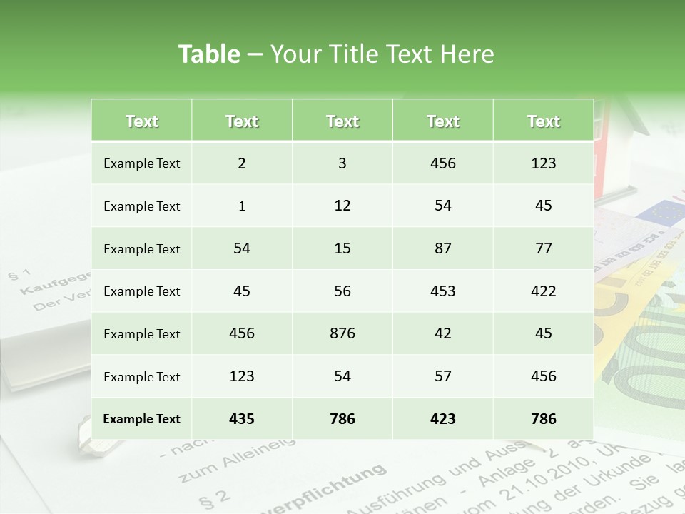 Verkaufen Hauskauf Notar PowerPoint Template