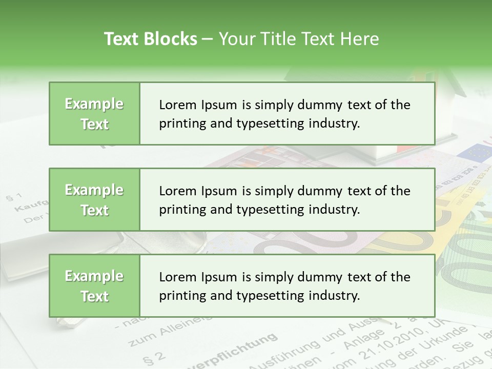 Verkaufen Hauskauf Notar PowerPoint Template
