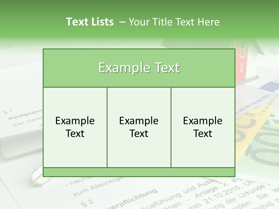 Verkaufen Hauskauf Notar PowerPoint Template