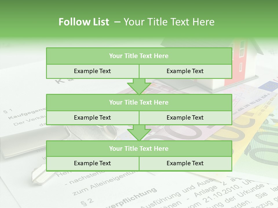 Verkaufen Hauskauf Notar PowerPoint Template