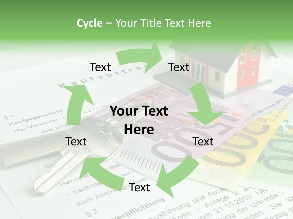 Verkaufen Hauskauf Notar PowerPoint Template