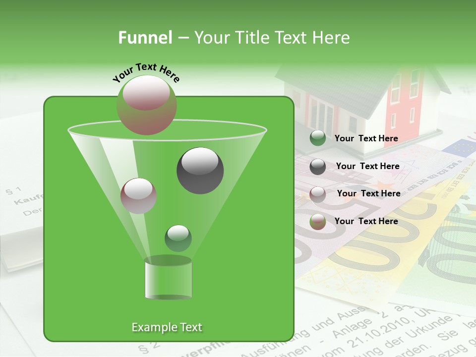 Verkaufen Hauskauf Notar PowerPoint Template