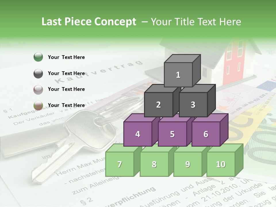 Verkaufen Hauskauf Notar PowerPoint Template