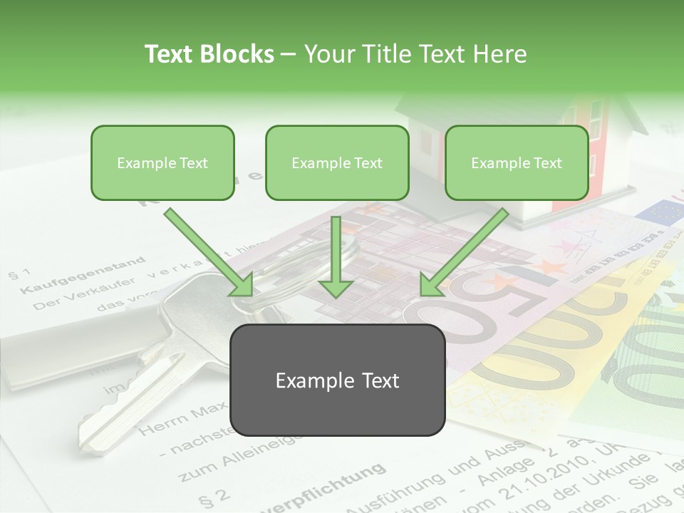 Verkaufen Hauskauf Notar PowerPoint Template
