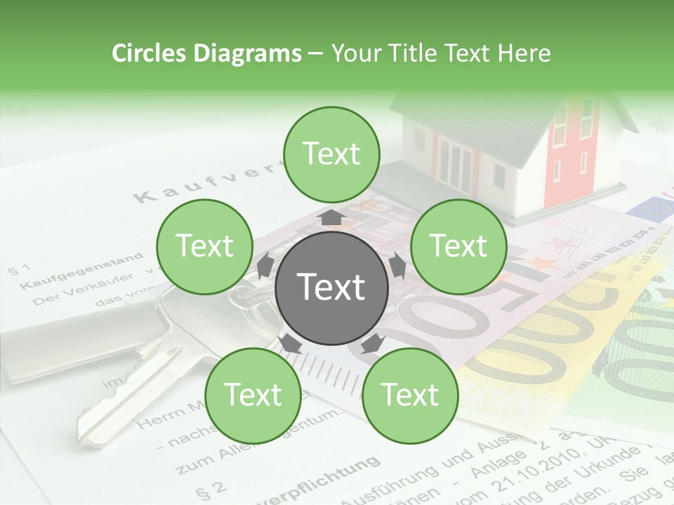 Verkaufen Hauskauf Notar PowerPoint Template