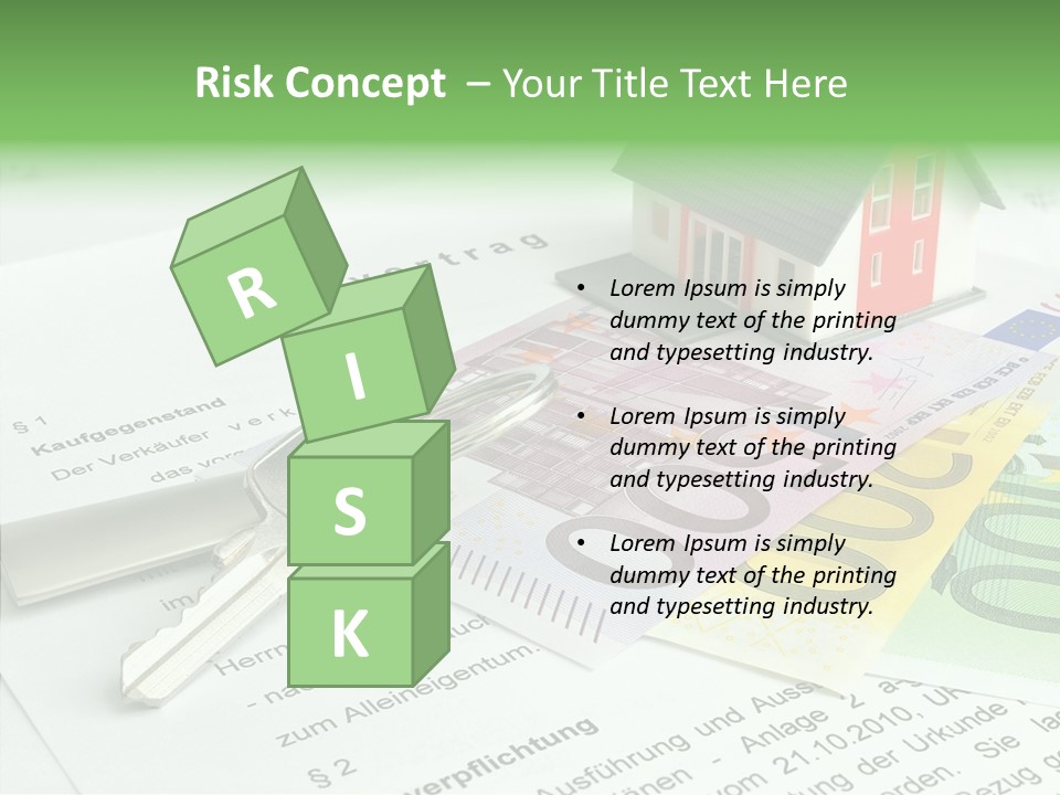 Verkaufen Hauskauf Notar PowerPoint Template