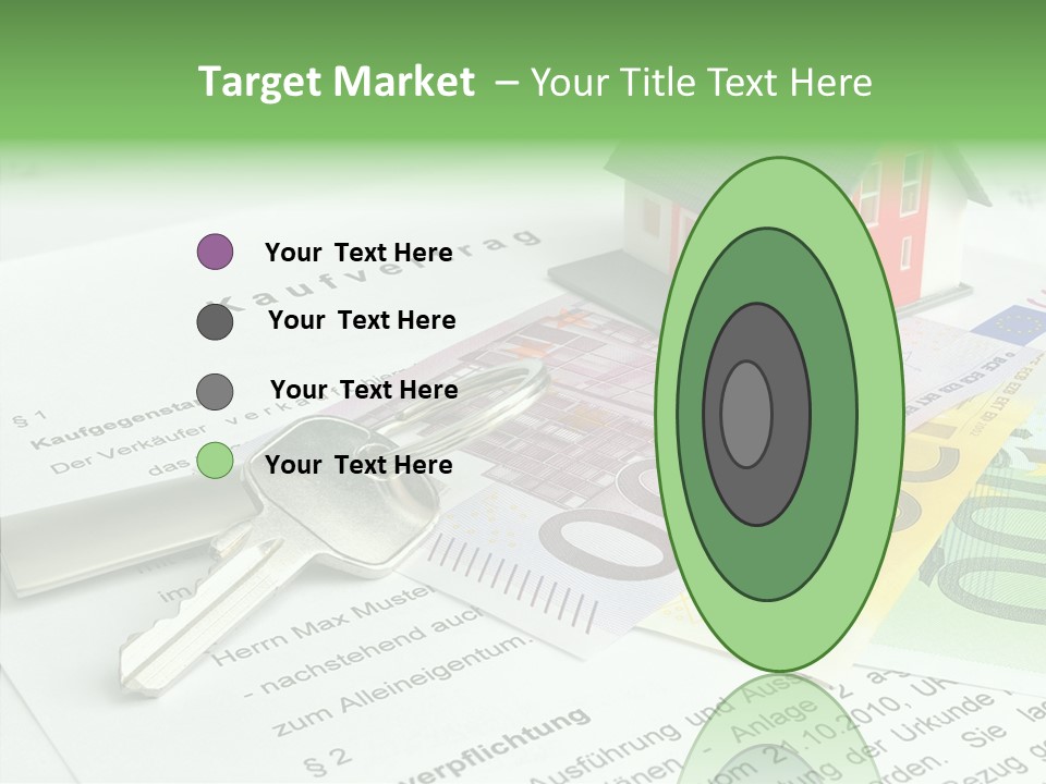 Verkaufen Hauskauf Notar PowerPoint Template