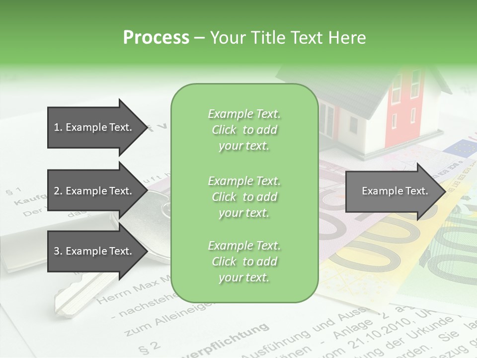 Verkaufen Hauskauf Notar PowerPoint Template