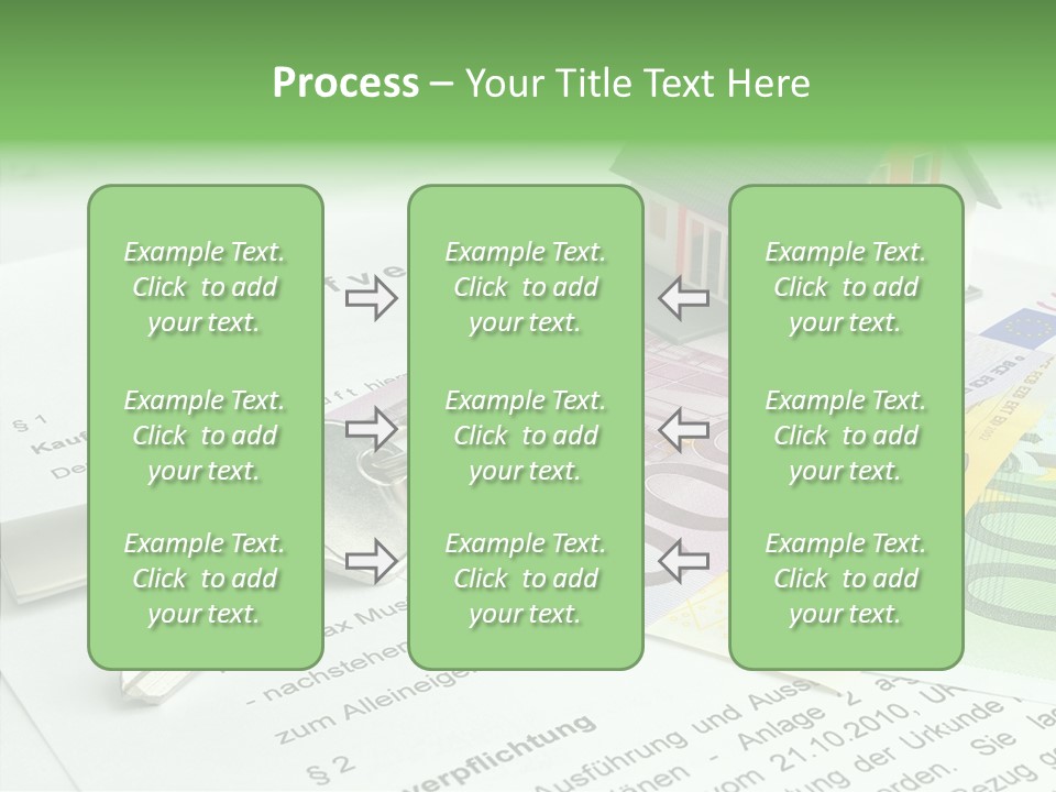 Verkaufen Hauskauf Notar PowerPoint Template