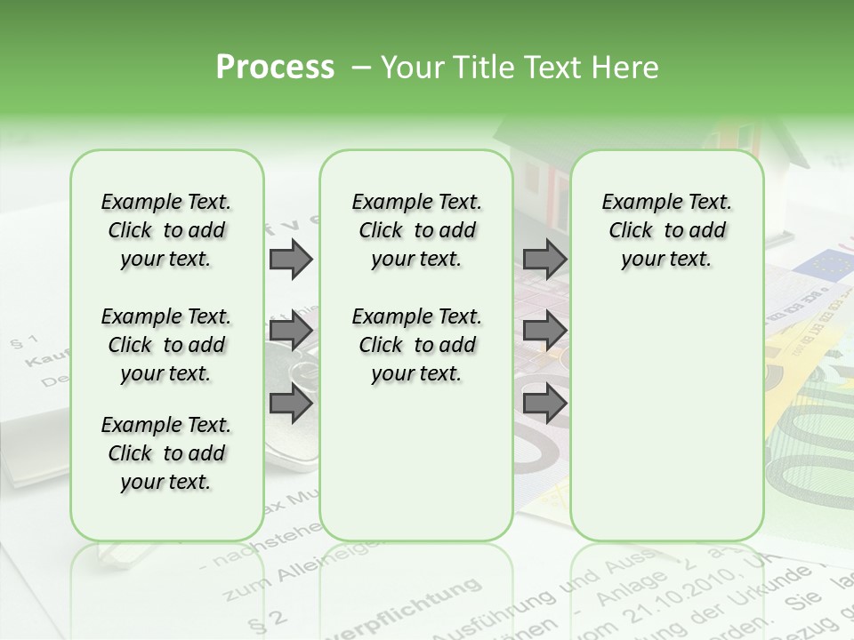 Verkaufen Hauskauf Notar PowerPoint Template