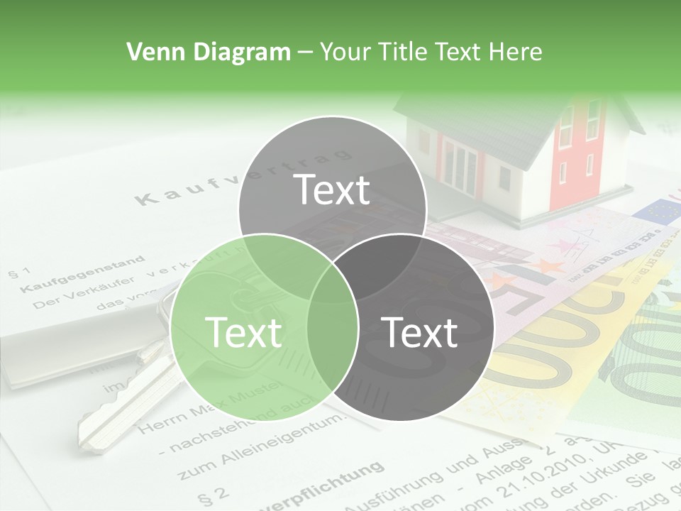 Verkaufen Hauskauf Notar PowerPoint Template