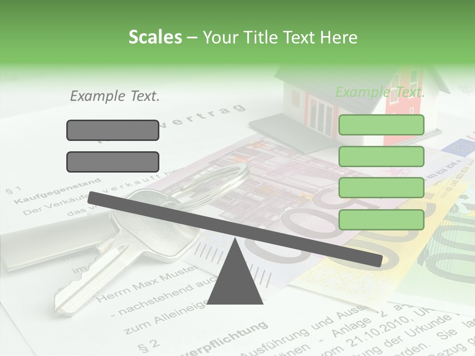 Verkaufen Hauskauf Notar PowerPoint Template